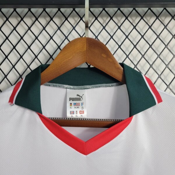 1998 Morocco Away White  Long Sleeve Retro Jersey - Image 3