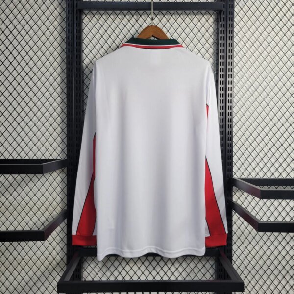 1998 Morocco Away White  Long Sleeve Retro Jersey - Image 4