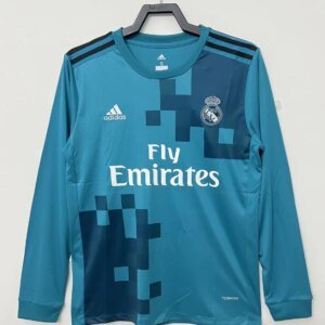 17-18 Real Madrid Third Long Sleeve Retro Jersey