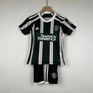 23-24 Manchester United Away Kid Kit