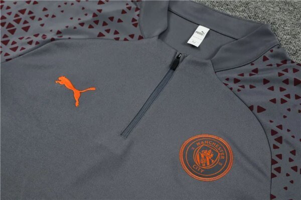 23-24 Manchester City Grey Training Suit - Image 4
