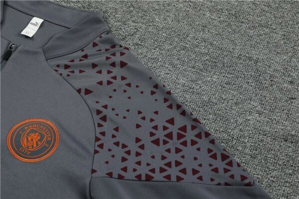 23-24 Manchester City Grey Training Suit - Image 5