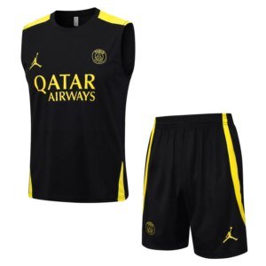 23-24 PSG Jordan Black Training Vest Suit