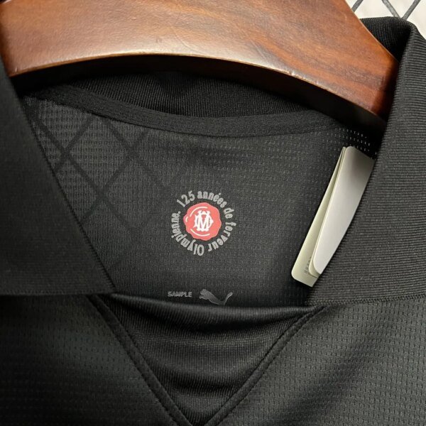 24-25 Olympique Marseille 125th Anniversary Black Fans Jersey - Image 3