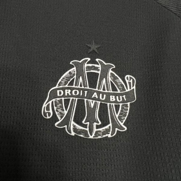 24-25 Olympique Marseille 125th Anniversary Black Fans Jersey - Image 5