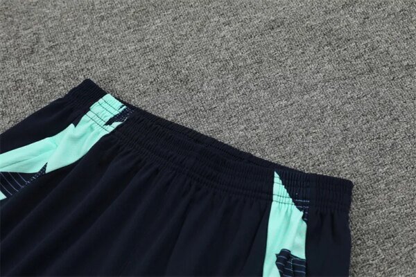 24-25 Real Madrid Blue Short Sleeve Training Suit - Image 6