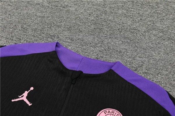 24-25 PSG Black  and Purple Player Training Suit - Image 2