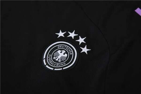 2024 Germany Black Short Sleeve Training Suit - Image 3
