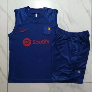 23-24 Barcelona Blue Training Vest Suit