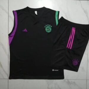 23-24 Bayern Munich Black Training Vest Suit