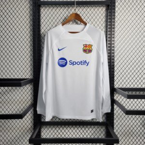 23-24 Barcelona Away Fans Long Sleeve Jersey