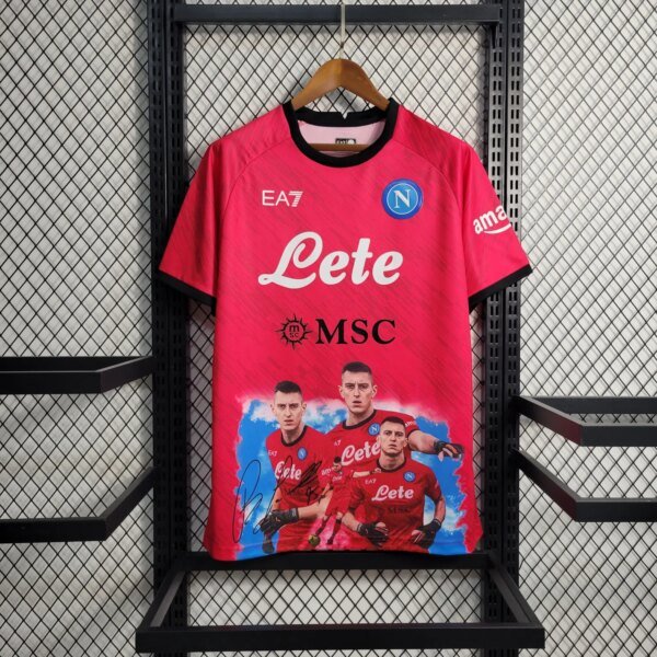 23-24 Napoli Champions Red Jersey