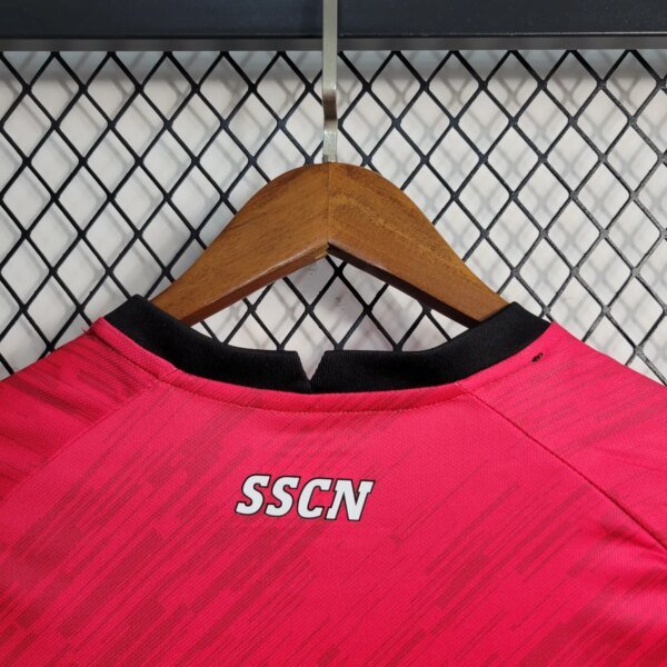 23-24 Napoli Champions Red Jersey - Image 3