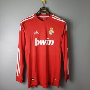 2012 Real Madrid Red Long Sleeve Retro Jersey
