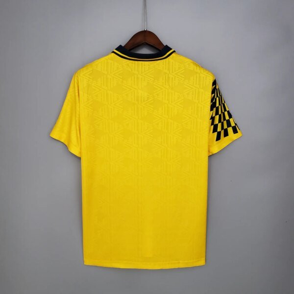 92-94 Tottenham Hotspur Away Yellow Retro Jersey - Image 3