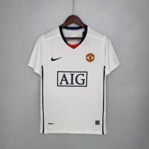 08-09 Manchester United League Edition away white fans jersey