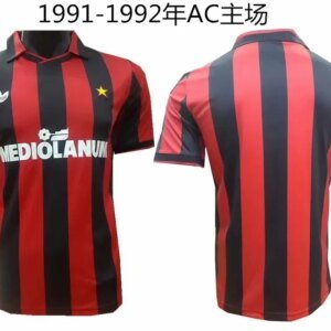 91-92 AC Milan Home Retro Jersey
