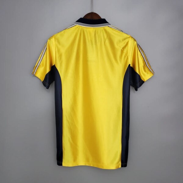 98-99 Marseille Yellow Retro Jersey - Image 3