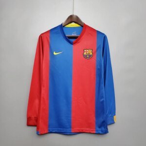 06-07 Barcelona Home Long Sleeve Retro Jersey