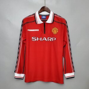 98-99 Manchester United Home Long Sleeve Retro Jersey