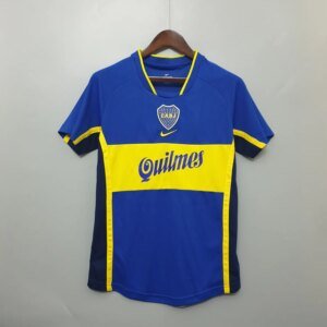 2001 Boca Juniors Home Retro Jersey