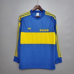 1981 Boca Juniors Home Long Sleeve Retro Jersey
