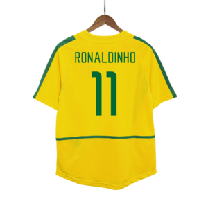 Brazil RONALDINHO #11 Home  Jersey Retro 2002/03