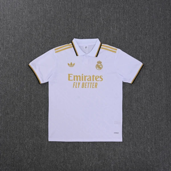 Real Madrid White Polo Kit 25-26 - Image 3
