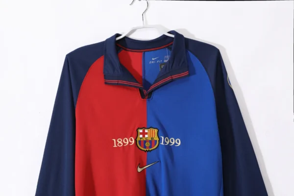 Barcelona 100th Anniversary Home Long Sleeve Kit Retro - Image 2