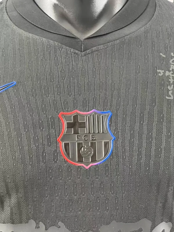24-25 Barcelona Black TRAVIS SCOTT Long Sleeve Kit - Image 2