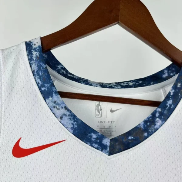 Poole#13 Washington Wizards 2025 NBA White Kit - Image 4